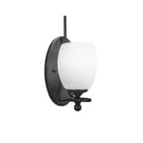 Capri 1 Light Linen Glass Wall Sconce 13 Inch Tall by Toltec - 591-9-13-5