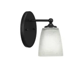 Capri 1 Light Steel Wall Sconce 8.25 Inch Tall by Toltec - 5911-8255