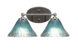 Capri 2 Light Vanity Light 16.25 Inch Length by Toltec - 5912-7751625