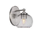 Capri 1 Light Down Glass Wall Sconce 8.25 Inch Tall by Toltec - 5911-8257