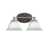 Capri 2 Light Steel Vanity Light 15.75 Inch Length by Toltec - 5912-751575