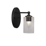 Capri 1 Light Steel Wall Sconce 9.25 Inch Tall by Toltec - 5911-9255