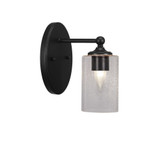 Capri 1 Light Steel Wall Sconce 9.25 Inch Tall by Toltec - 5911-9255