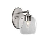 Capri 1 Steel Light Wall Sconce 9 Inch Tall by Toltec - 5911-96