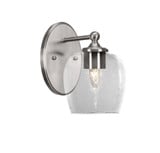 Capri 1 Steel Light Wall Sconce 9 Inch Tall by Toltec - 5911-96