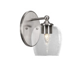 Capri 1 Steel Light Wall Sconce 9 Inch Tall by Toltec - 5911-96