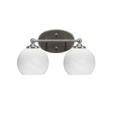 Capri 2 Light Vanity Light 14.75 Inch Length by Toltec - 5912-851475