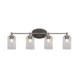 Capri 4 Light Bubble Glass Vanity Light 29 Inch Wide by Toltec - 5914-29975