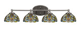 Capri 4 Light Vanity Light 32.25 Inch Wide by Toltec - 5914-32258