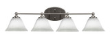 Capri 4 Light Vanity Light 31.75 Inch Wide by Toltec - 5914-317575