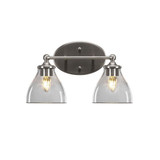 Capri 2 Light Vanity Light 15.25 Inch Length by Toltec - 5912-951525