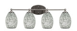 Capri 4 Light Fusion Glass Vanity Light 30 Inch Wide by Toltec - 5914-3010