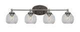 Capri 4 Light Vanity Light 31 Inch Wide by Toltec - 5914-3185
