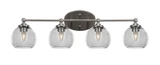 Capri 4 Light Vanity Light 31 Inch Wide by Toltec - 5914-3185