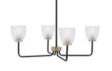 Sandia 4 Light Chandelier 10 Inch Tall and 29 Inch Wide by Toltec - 6204-10-29
