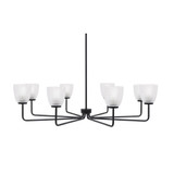 Sandia 8 Light Chandelier 10.5 Inch Tall and 42.75 Inch Wide by Toltec - 6208-105-4275