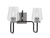 Sandia 2 Light Bath Vanity 11 Inch Tall and 15.75 Inch Length by Toltec - 6222-11-1575