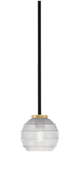 Sandia 1 Light Stem Mini Pendant 5.75 Inch Tall and 6 Inch Wide by Toltec - 6201-575-6