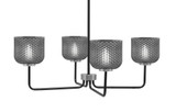 Sandia 4 Light Chandelier 10.5 Inch Tall and 30 Inch Wide by Toltec - 6204-105-30