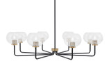 Sandia 8 Light Chandelier 10.5 Inch Tall and 44.75 Inch Wide by Toltec - 6208-105-4475