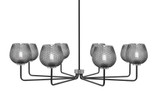 Sandia 8 Light Chandelier 11.25 Inch Tall and 43.5 Inch Wide by Toltec - 6208-1125-435