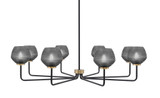 Sandia 8 Light Chandelier 10.75 Inch Tall and 43.5 Inch Wide by Toltec - 6208-1075-462