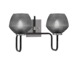 Sandia 2 Light Bath Vanity 10 Inch Tall and 16.5 Inch Length by Toltec - 6222-10-462
