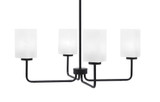 Sandia 4 Light Chandelier 11.75 Inch Tall and 27.5 Inch Wide by Toltec - 6204-1175-275