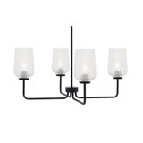 Sandia 4 Light Chandelier 12.5 Inch Tall and 29.25 Inch Wide by Toltec - 6204-125-2925