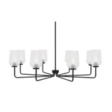 Sandia 8 Light Chandelier 12.5 Inch Tall and 42.5 Inch Wide by Toltec - 6208-125-425