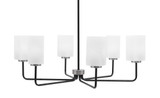 Sandia 6 Light Chandelier 11.5 Inch Tall and 33.5 Inch Wide by Toltec - 6206-115-335