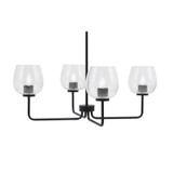 Sandia 4 Light Chandelier 11.25 Inch Tall and 30.25 Inch Wide by Toltec - 6204-1125-3025