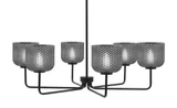 Sandia 6 Light Chandelier 10.5 Inch Tall and 36 Inch Wide by Toltec - 6206-105-36