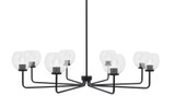Sandia 8 Light Chandelier 10.25 Inch Tall and 43.5 Inch Wide by Toltec - 6208-1025-435