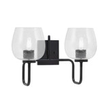 Sandia 2 Light Bath Vanity 11 Inch Tall and 16.75 Inch Length by Toltec - 6222-11-1675