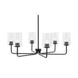 Sandia 6 Light Chandelier 11.25 Inch Tall and 33.75 Inch Wide by Toltec - 6206-1125-3375
