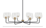 Sandia 8 Light Chandelier 11.5 Inch Tall and 43.5 Inch Wide by Toltec - 6208-115-435