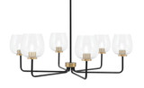 Sandia 6 Light Chandelier 11 Inch Tall and 36 Inch Wide by Toltec - 6206-11-36