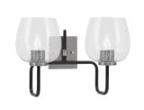 Sandia 2 Light Bath Vanity 11 Inch Tall and 16.75 Inch Length by Toltec - 6222-11-1675