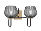 Sandia Two Light Bath Vanity 10 Inch Tall and 16.5 Inch Length by Toltec - 6222-10-165