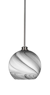 Kimbro 1 Light Medium Stem Hung Pendant 12 Inch Tall by Toltec - 71-BN-4369