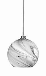 Kimbro 1 Light Medium Stem Hung Pendant 15.5 Inch Tall by Toltec - 70-BN-4399