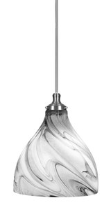 Juno 1 Light Large Stem Hung Pendant 19 Inch Tall by Toltec - 77-BN-4749
