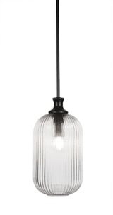 Carina 1 Light Small Stem Hung Pendant 15.5 Inch Tall by Toltec - 74-BN-4608