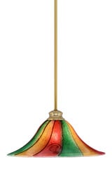 Stem 1 Light Large Pendant 16 Inch Wide by Toltec - 72-BN-767
