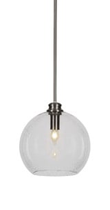 Kimbro 1 Light Medium Stem Hung Pendant 11.5 Inch Tall by Toltec - 71-1175-115-