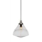 Juno 1 Light Medium Stem Hung Pendant 14.75 Inch Tall by Toltec - 78-14-1475-
