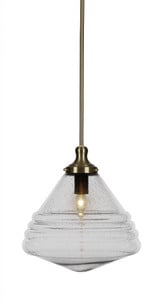 Juno 1 Light Medium Stem Hung Pendant 14.75 Inch Tall by Toltec - 78-14-1475-