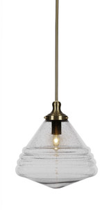 Juno 1 Light Medium Stem Hung Pendant 14.75 Inch Tall by Toltec - 78-14-1475-