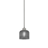 Zola 1 Light Steel Stem Hung Small Pendant by Toltec - 72-7-2